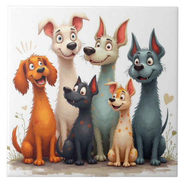 Cachorros caprichosos fofos (Frente)