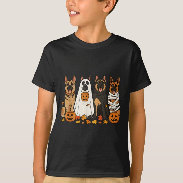 Cachorros Engraçados De German shepherd Vestidos C (Frente)