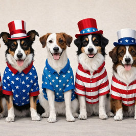 Cachorros Fofos dos EUA Cartão Americano