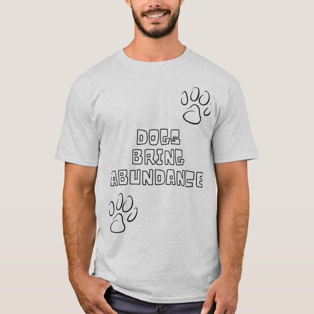 Cachorros Trazem Camiseta Abundance (Frente)