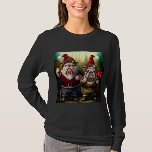 Cachorros Vestidos Como Gnomos De Jardim - Natal (Frente)