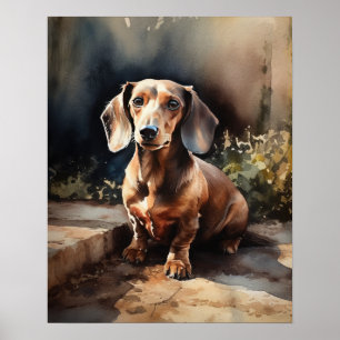 Cachshund Dog Art Impressão