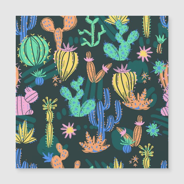 Cacto desenhado à mão: Scandinavo sem soldadura. (Frente)