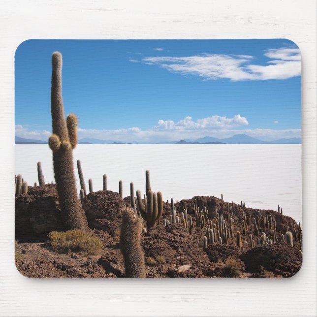 Cacto gigante no mousepad de Salar de Uyuni (Frente)