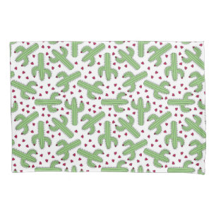Cacto ilustrado & teste padrão de flores