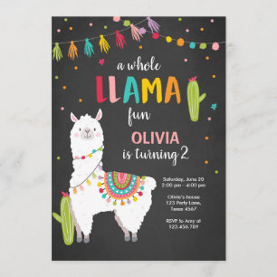 Cacto inteiro de Alpace do convite do aniversário