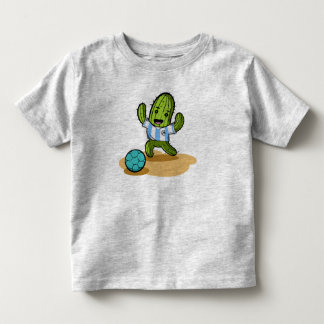 Cacto joga futebol vestindo camisa da Argentina