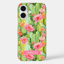 Cactos Personalizados com Aquarela Florida