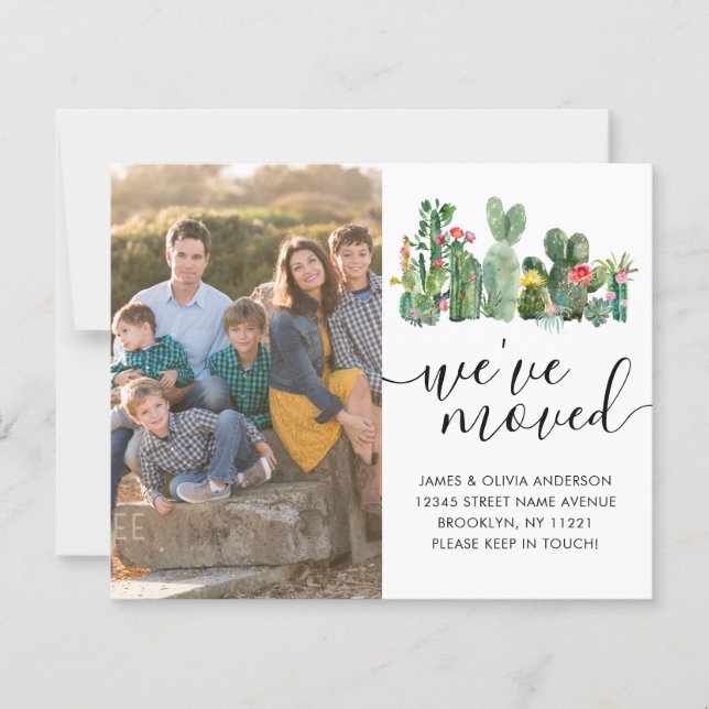 Cactus Bonito, nós movemos o anúncio de movimento  (Frente)