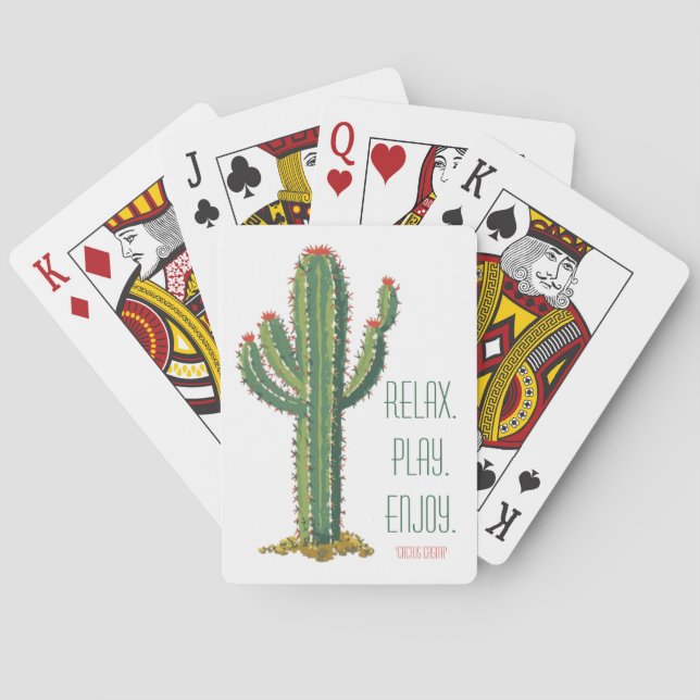 Cactus de Carta de Baralho Personalizada Airbnb (Verso)