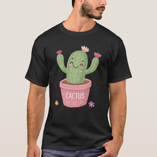 Cactus - Design de camiseta de inspiração exclusiv (Frente)
