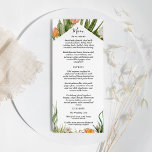 Cactus Floral Desert Wedding Flat Menu<br><div class="desc">Este cardápio de casamento do deserto floral é perfeito para o seu casamento no deserto moderno. Esta design apresenta caligrafia simples preta com cenoura rusticada de cacto, plantas de ar, suculentos e cacto floresce em armações geométricas de arco em um clássico fundo branco brilhante para combinar seu elegante casamento tradicional...</div>