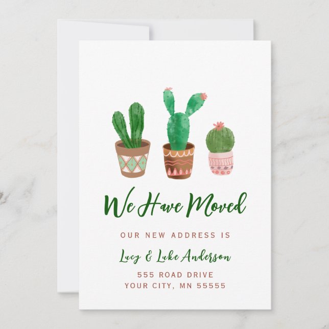 Cactus, Nós Mudamos O Cartão De Anúncio (Frente)