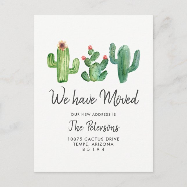 Cactus, Nós Mudamos O Cartão-Postal De Anúncio (Frente)