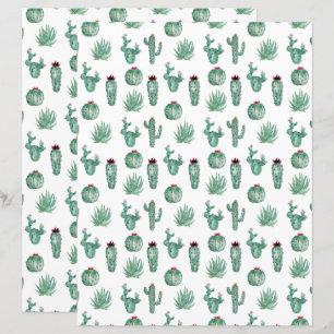 Cactus Scrapbook Paper