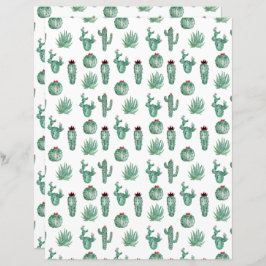 Cactus Scrapbook Paper