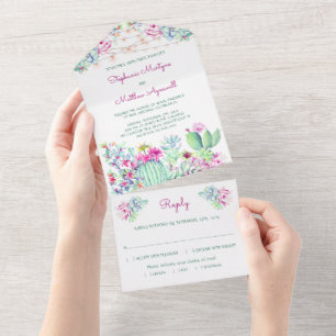 Cactus Succulent String Acende Casamento Rosa