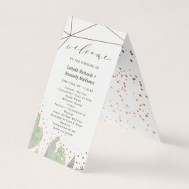 Cactus Succulents Trendy Weding Ceremony Program