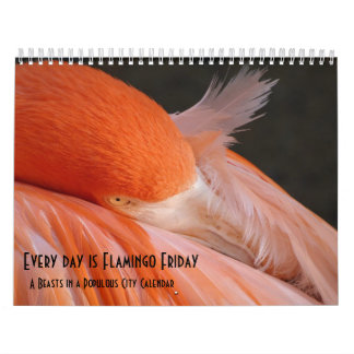 Cada dia é flamingo sexta-feira - calendário