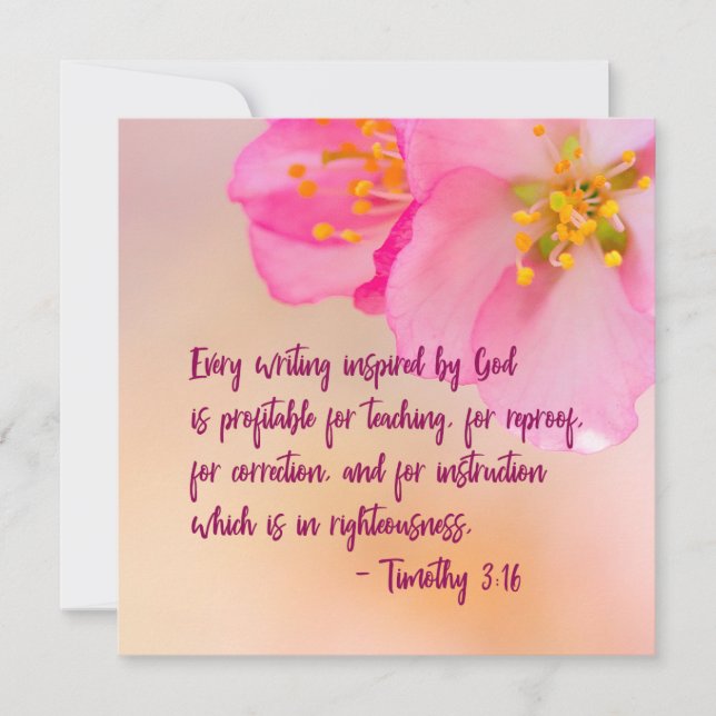 Cada Escrevendo inspirado por Deus Christian Flora (Frente)