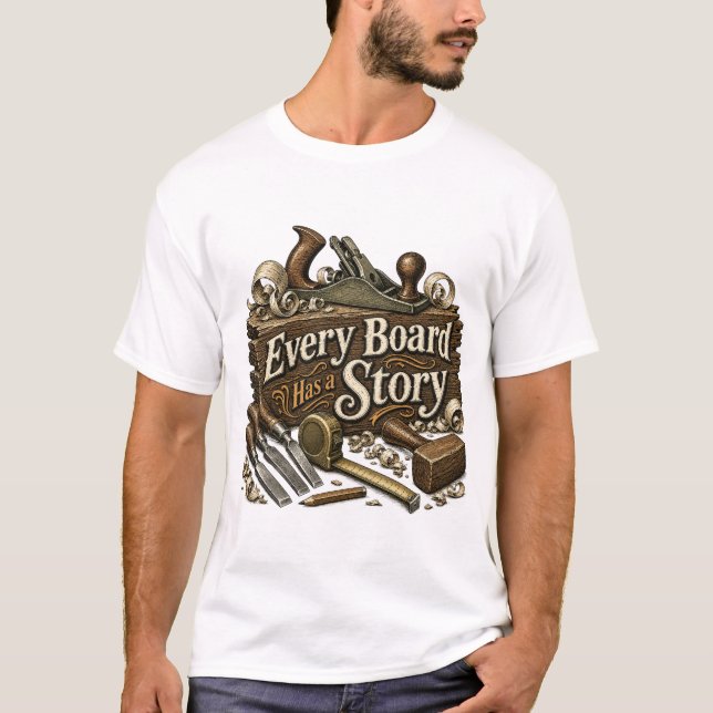 Cada Tábua Tem Uma História Camisa de Marceneiro (Frente)