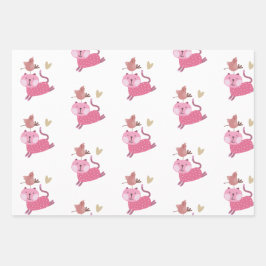 Cadeaupapier Vellen Set poesjes 