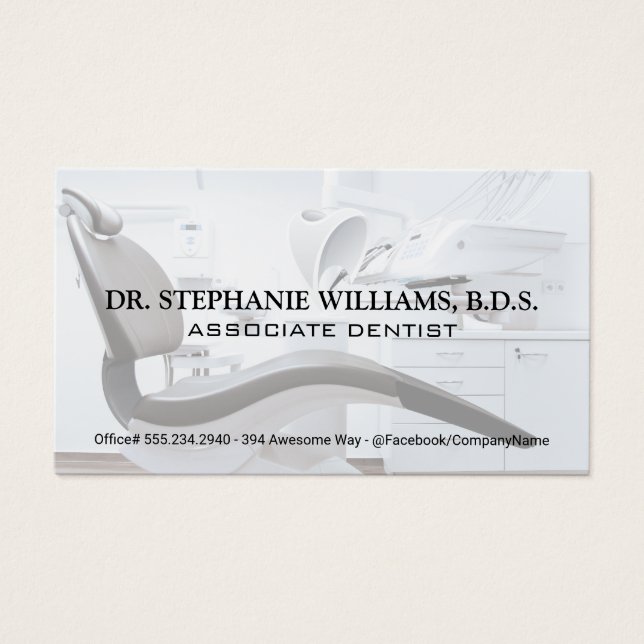 Cadeira dentária | Logotipo Dente (Frente)