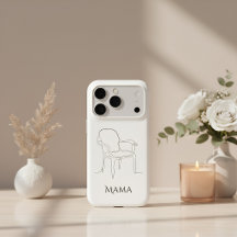 Cadeira Minimalista de Linha de Apoio Arte