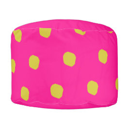 Cadeira Puff Redonda Sombreado vibrante em Pouf redondo