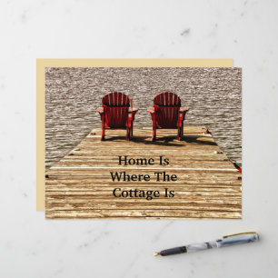 Cadeiras De Praia Em Lake Home É Onde Está O Algod