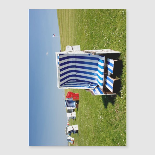 Cadeiras de praia no Mar do Norte (Frente)