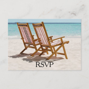Cadeiras de praia que Wedding RSVP