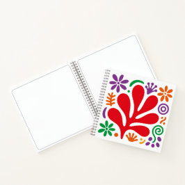 Caderno Abstrato Ousado Estilo Floral Matisse
