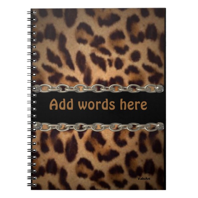 Caderno acorrentado do leopardo (Frente)