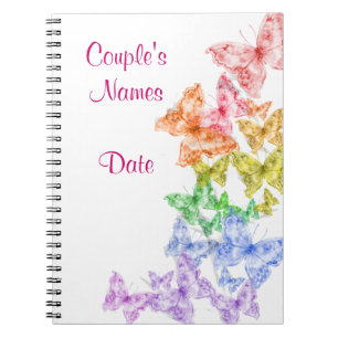 Caderno alegre do Guestbook do casamento ou do chá