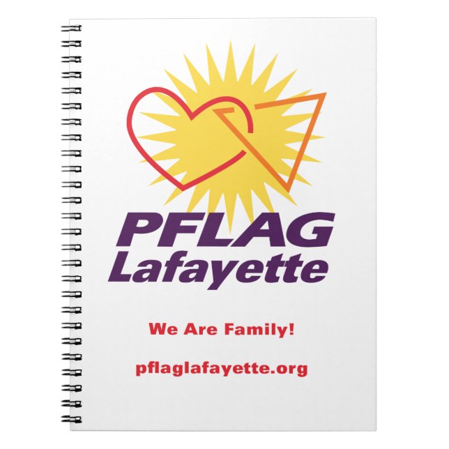 Caderno alinhado Lafayette de PFLAG (8,5" x 11") (Frente)