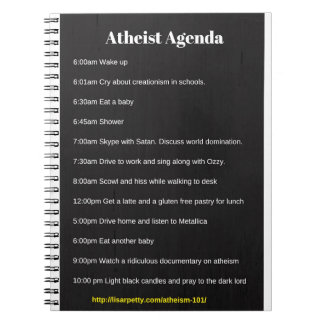 Caderno ateu da agenda
