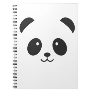 Caderno bonito e peluches da panda