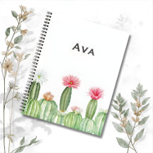 Caderno Botânico – Jardim de Cactus Florido 🌵