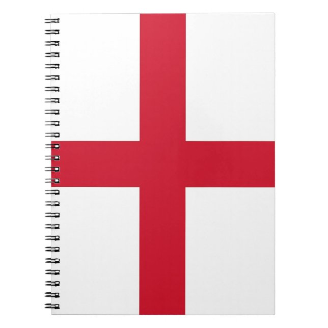 Caderno com a bandeira de Inglaterra (Frente)