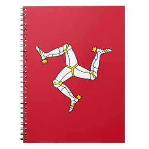 Caderno com a ilha da bandeira do homem, Reino