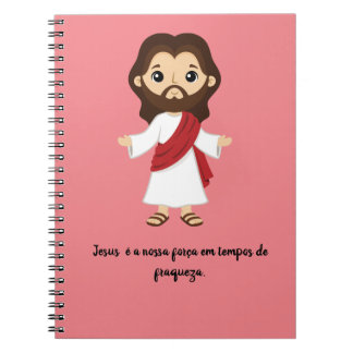 caderno com frases de jesus