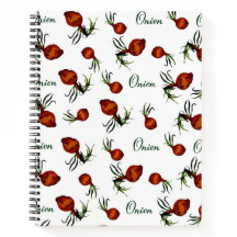 Caderno com Padrão de Cebola Caprichoso