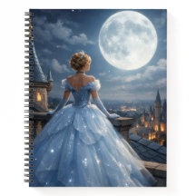Caderno com Régua de Faculdade Encantado da Cinder