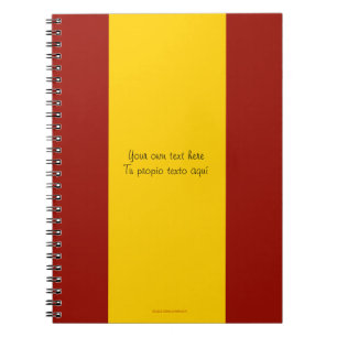Caderno da bandeira da espanha