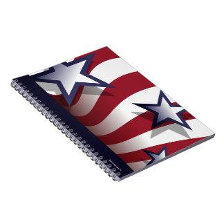 Caderno da bandeira dos Estados Unidos