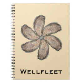 Caderno da flor da ostra - design D Tan