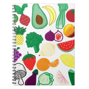 Caderno da fruta & do vegetal