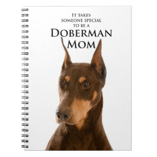 Caderno da mamã do Doberman