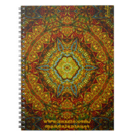 Caderno da Manchar-Vidro-Gás-Anel-Mandala